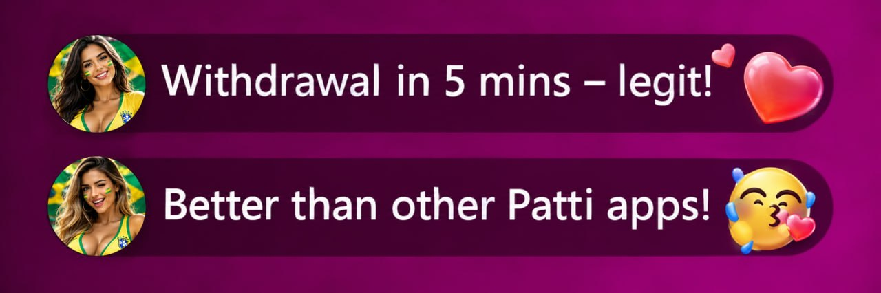 Saque em 5 min — de verdade! Melhor que outros apps de Patti!
